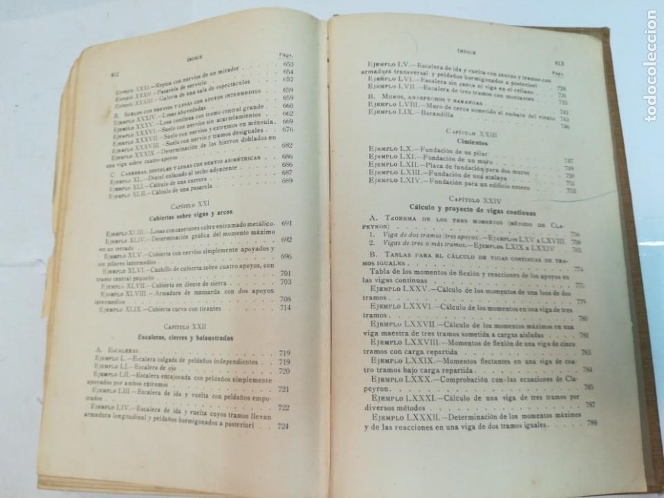 Libros antiguos: C. KERSTEN Construcciones de Hormig&oacute;n armado S988T - Foto 10