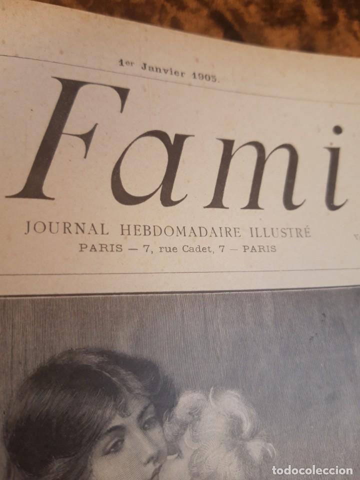 Libros antiguos: Encuadernable de La Famille 1905 - Foto 6
