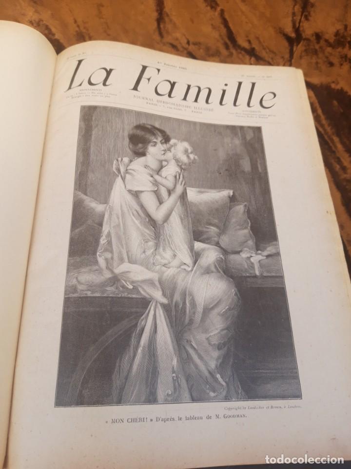 Libros antiguos: Encuadernable de La Famille 1905 - Foto 9