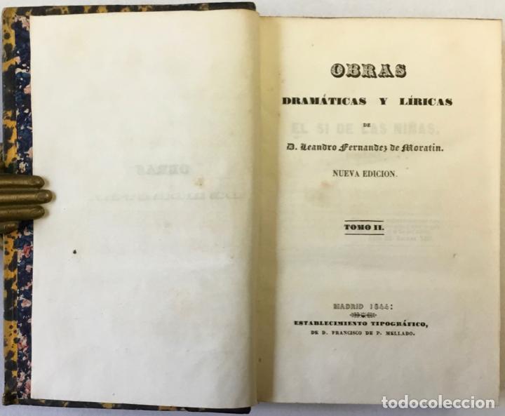 Libros antiguos: OBRAS DRAM&Aacute;TICAS Y L&Iacute;RICAS. - FERN&Aacute;NDEZ DE MORAT&Iacute;N, Leandro. - Foto 5