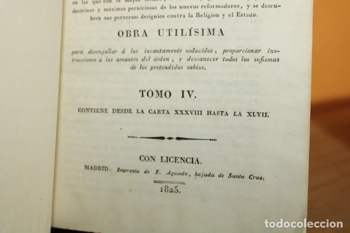 Libros antiguos: 1824-1825 / CARTAS CRITICAS QUE ESCRIBIO EL RMO.PADRE MAESTRO FR.ALVARADO,EL FILOSOFO RANCIO 5 TOMOS - Foto 21 - 220615671