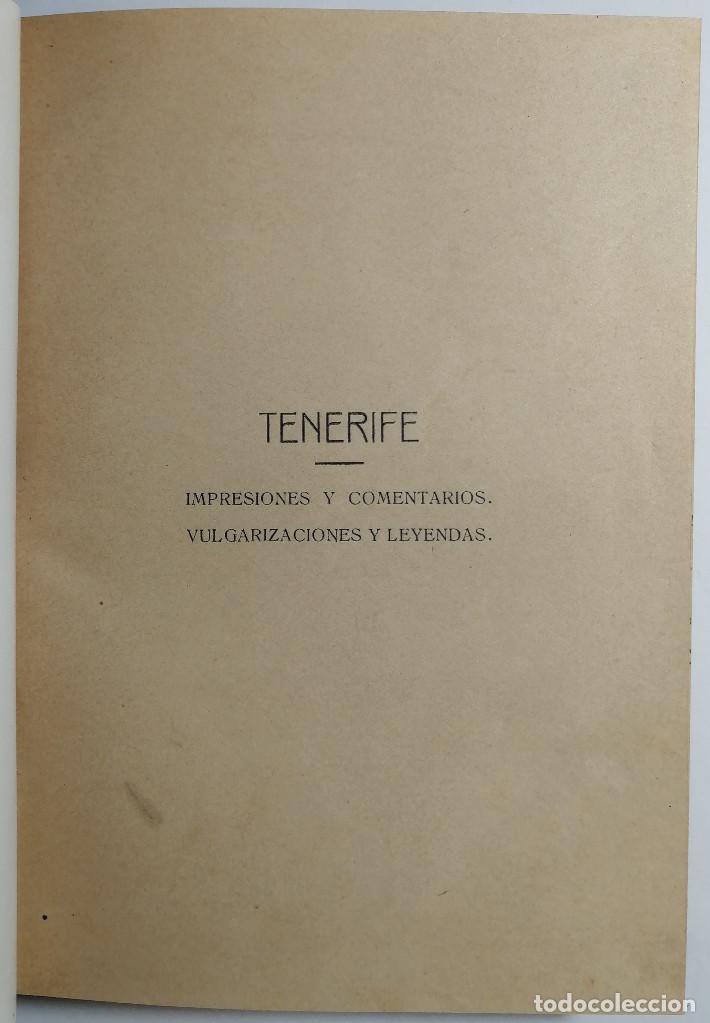 Libros antiguos: TENERIFE. LEONCIO RODRIGUEZ. 1916. - Foto 3