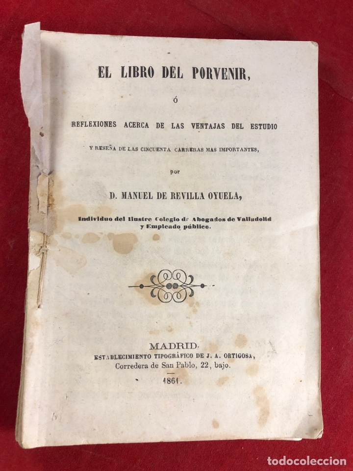 Libros antiguos: El libro del porvenir 1861 - Foto 1