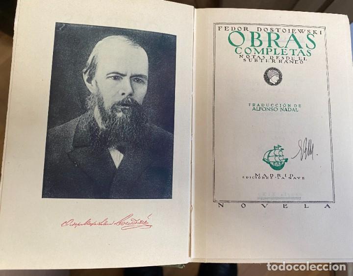 Libros antiguos: DOSTOYEVSKI, FEDOR. Notas desde el subterr&aacute;neo. 1932 - Foto 2