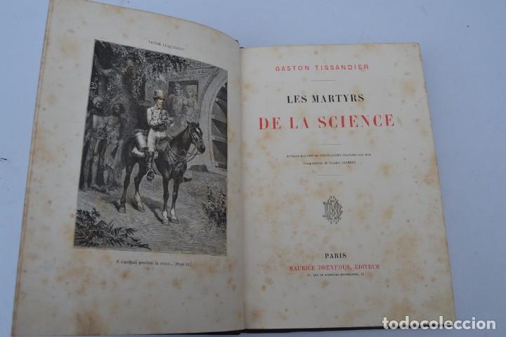 Old books: SIGLO XIX LIBRO LOS MARTIRES DE LA CIENCIA
