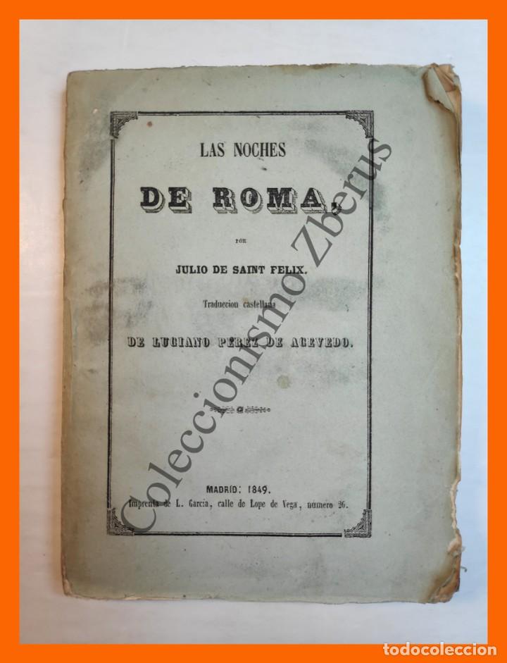 Old books: Las Noches de Roma .- Tomo II - Julio de Saint Felix