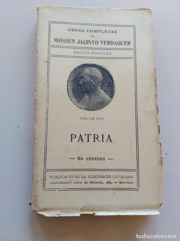 Libros antiguos: Patria . Mossen Cinto Verdaguer - Foto 1