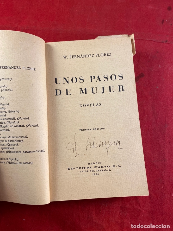 Libros antiguos: Unos pasos de mujer - Foto 1