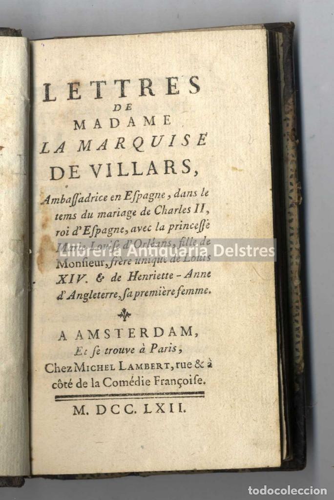 Old books: Villars, Marquise de. Lettres de Madame la Marquise de Villars, Ambassadrice en Espagne