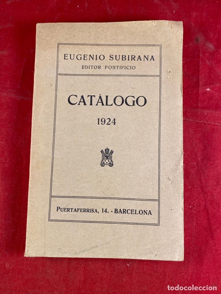 Libros antiguos: CAT&Aacute;LOGO 1924 EUGENIO SUBIRANA - Foto 1