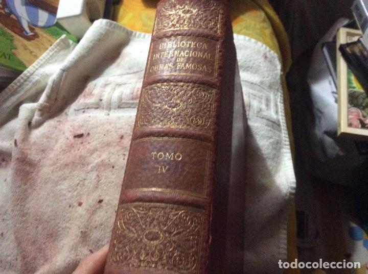 Libri antichi: BIBLIOTECA INTERNACIONAL DE OBRAS FAMOSAS - Tomo IV 4 VV. AA ver foto indice
