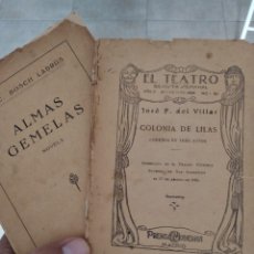 Libros antiguos: LIBROS ANTIGUOS ALMAS GEMELAS EN PAPEL JAPON SOLO 12 EJEMPLARES. Y REVISTA TEATRO SEMANAL.. Lote 223470776