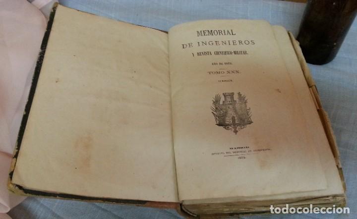Old books: Libro antiguo. Comandancia Ingenieros de Melilla. A&ntilde;o1875.