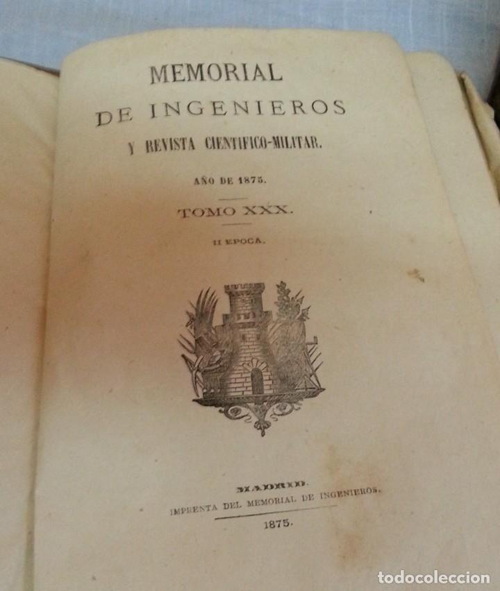 Libros antiguos: Libro antiguo. Comandancia Ingenieros de Melilla. A&ntilde;o1875. - Foto 2