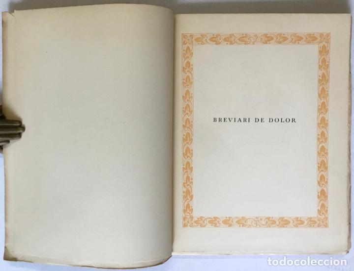 Libros antiguos: BREVIARI DE DOLOR. - SAPERAS, Miquel. - Foto 2