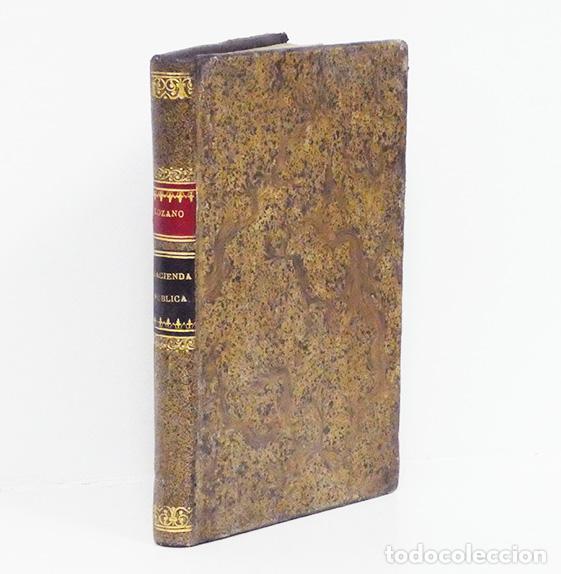 Antiquarische B&uuml;cher: LOZANO Y MONTES (Fernando).- Compendio de Hacienda p&uacute;blica. Imprenta Moliner y Compa&ntilde;&iacute;a, 1875. PIEL