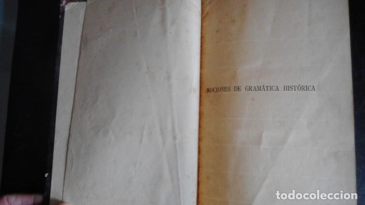 Libros antiguos: NOCIONES DE GRAM&Aacute;TICA HIST&Oacute;RICA (A&Ntilde;O 1906) - Foto 2