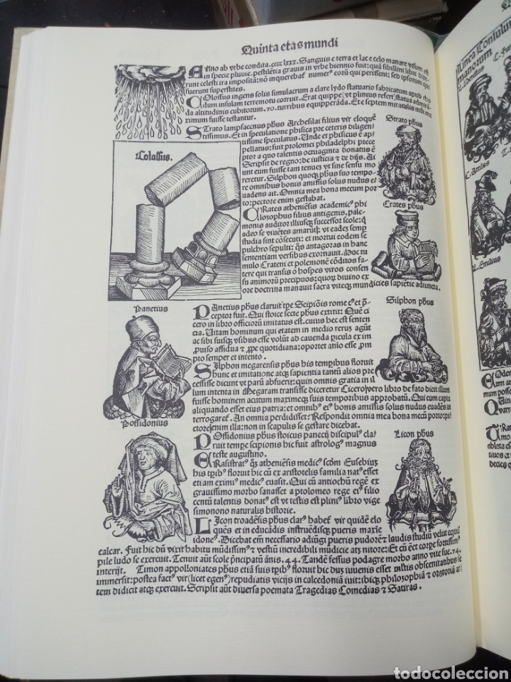 Libros antiguos: LIBER CHRONICARUM. CRONICA DE NUREMBERG - Foto 3