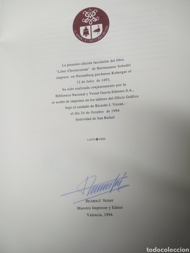 Libros antiguos: LIBER CHRONICARUM. CRONICA DE NUREMBERG - Foto 5