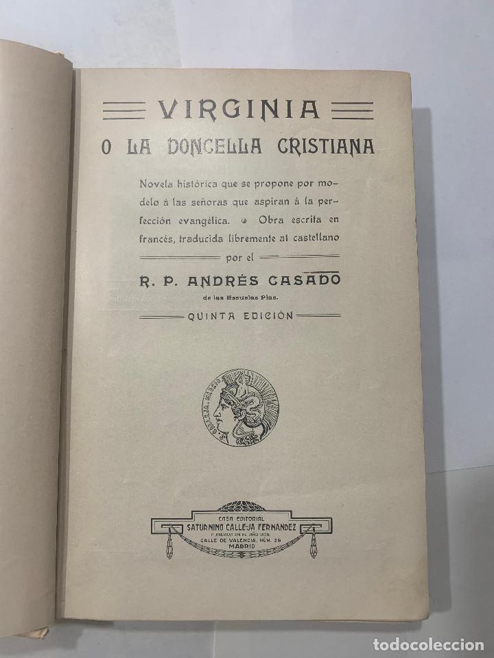 Libros antiguos: Virginia o la doncella cristiana - Foto 3