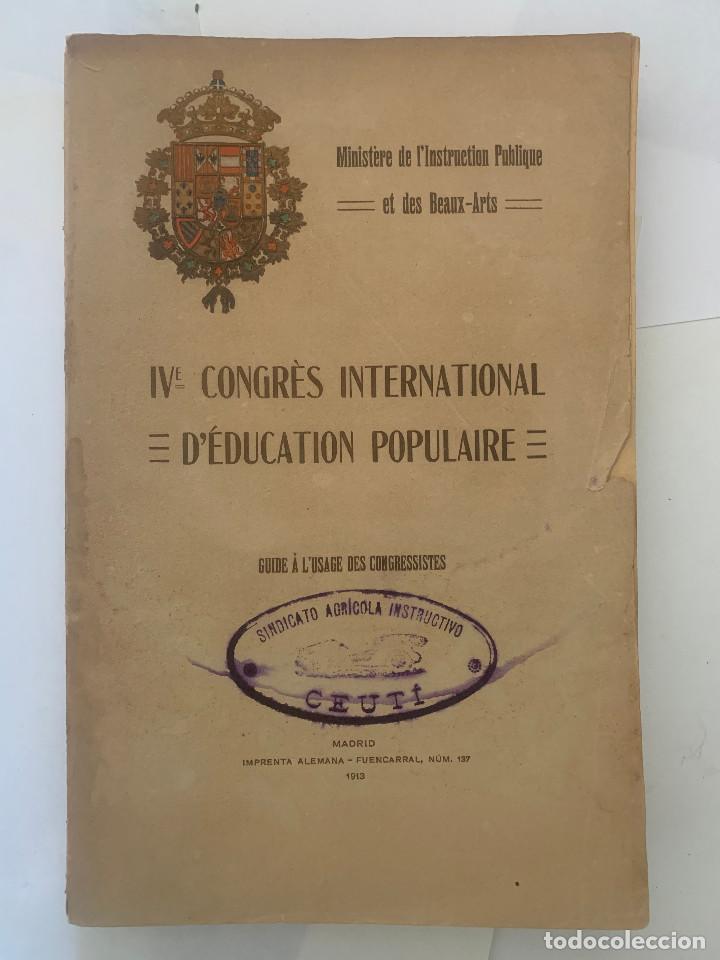 Libros antiguos: Guide a l&rsquo;usage des congressistes 1913 - Foto 1