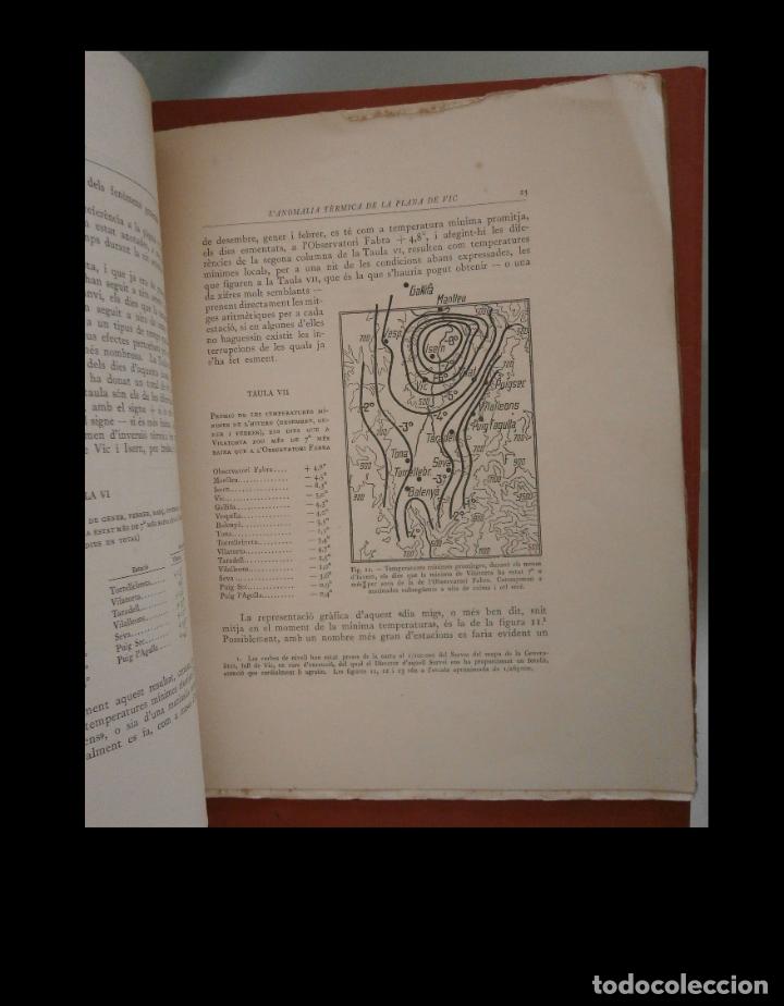 Libros antiguos: LAnomalia T&egrave;rmica de la Plana de Vic. E. Fontser&eacute; - Foto 3