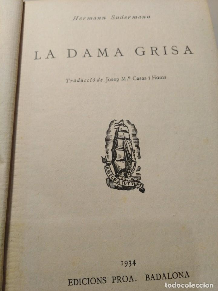 Libros antiguos: La dama grisa. Hermann Sudermann - Foto 2
