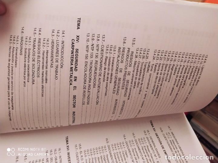Libros antiguos: M&aacute;ster en prevenci&oacute;n de riesgos laborales - Foto 4