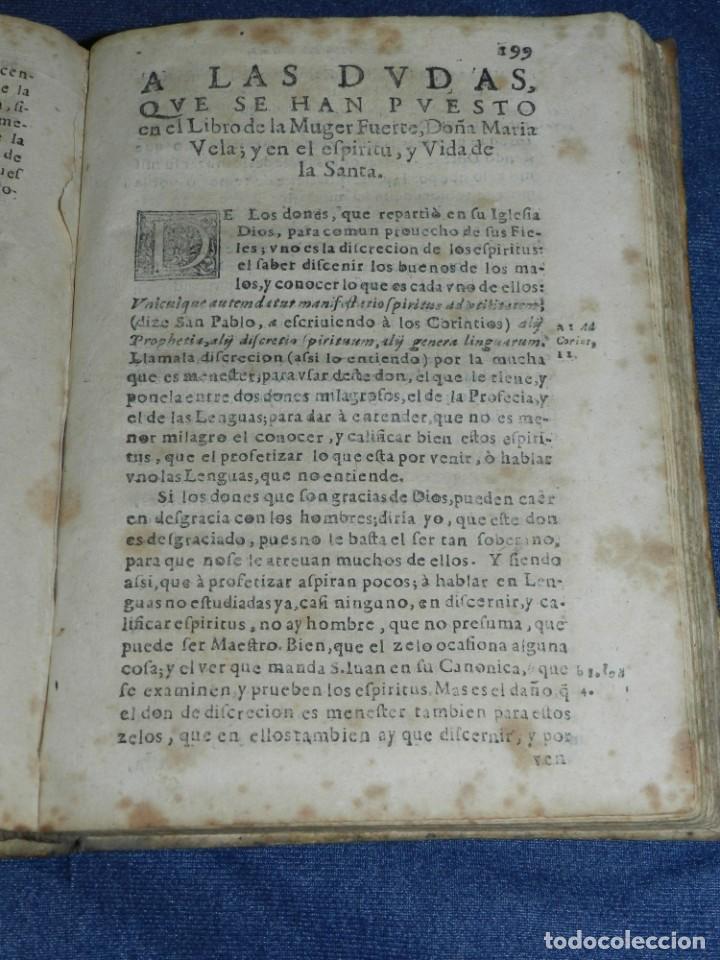 Libros antiguos: (MF) MIGUEL GONÇALEZ VAQUERO - LA MUGER FUERTE, POR OTRO TITULO LA VIDA DE DOÑA MARIA VELA 1674 - Foto 8 - 224171262