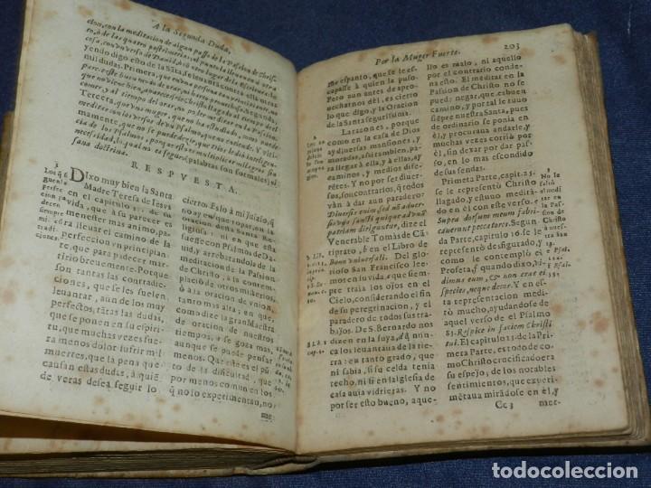 Libros antiguos: (MF) MIGUEL GONÇALEZ VAQUERO - LA MUGER FUERTE, POR OTRO TITULO LA VIDA DE DOÑA MARIA VELA 1674 - Foto 9 - 224171262