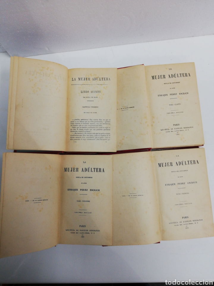 Libros antiguos: Colecci&oacute;n La mujer Ad&uacute;ltera. - Foto 8