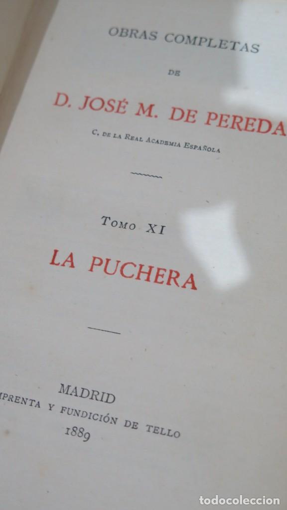 Libros antiguos: 1889.- LA PUCHERA. JOSE MARIA DE PEREDA - Foto 2