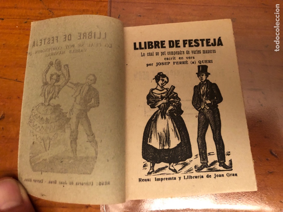 Libros antiguos: Llibre de festeja Reus Catal&aacute;n - Foto 2