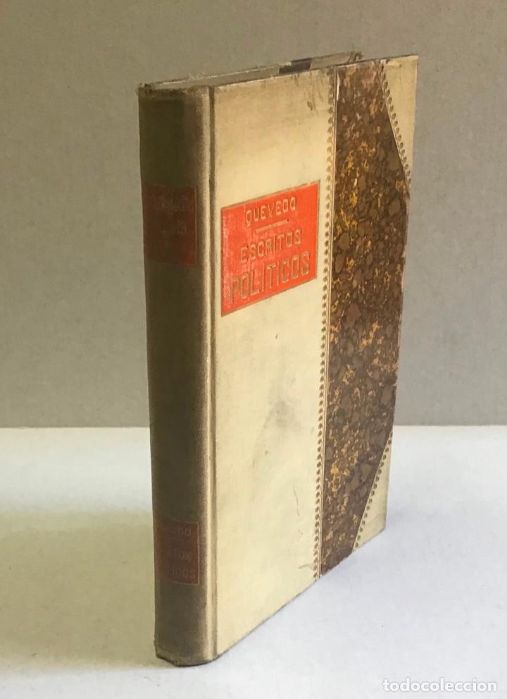 Libros antiguos: ESCRITOS POL&Iacute;TICOS. - QUEVEDO, Francisco de. - Foto 1