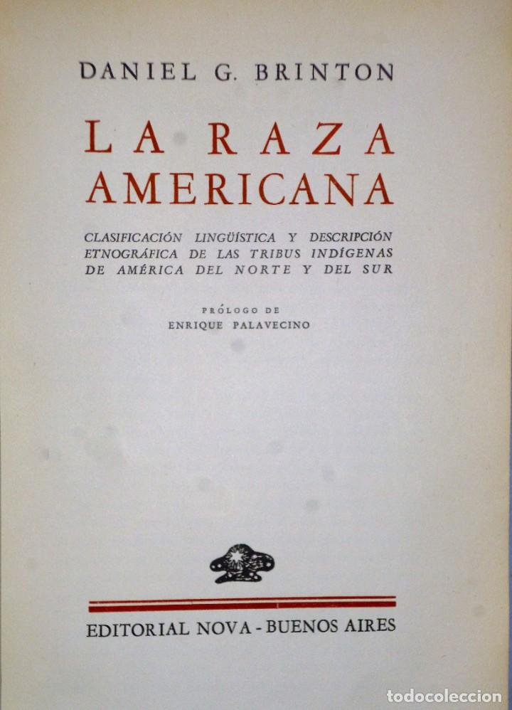 Libros antiguos: LA RAZA AMERICANA - Foto 2