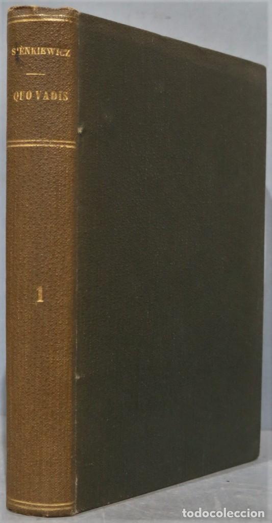 Libros antiguos: 1908.- QUO VADI. POIRIER. TOMO I - Foto 1