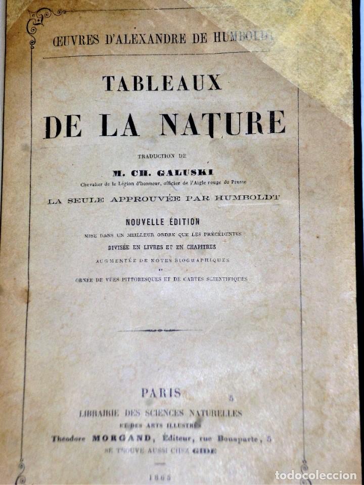 Libros antiguos: TABLEAUX DE LA NATURE - Foto 2