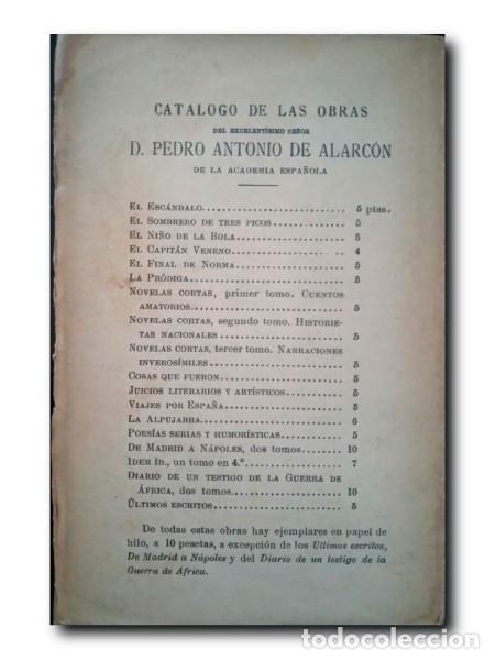 Libros antiguos: EL FINAL DE NORMA. Alarc&oacute;n, Pedro A. De - Foto 2