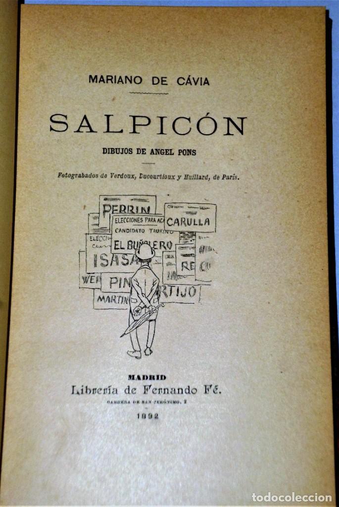 Libros antiguos: SALPIC&Oacute;N - Foto 3