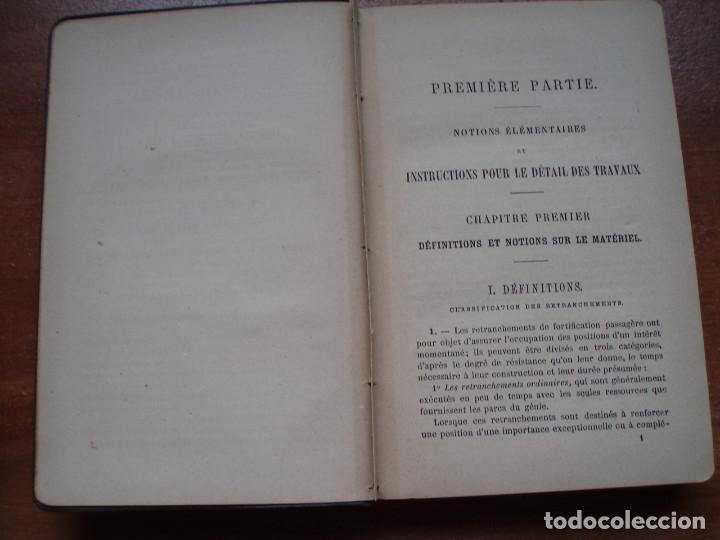 Libros antiguos: &Eacute;COLE DE FORTIFICATION DE CAMPAGNE. PARIS A QUANTIN. &Eacute;DITEUR. 1880 - Foto 3