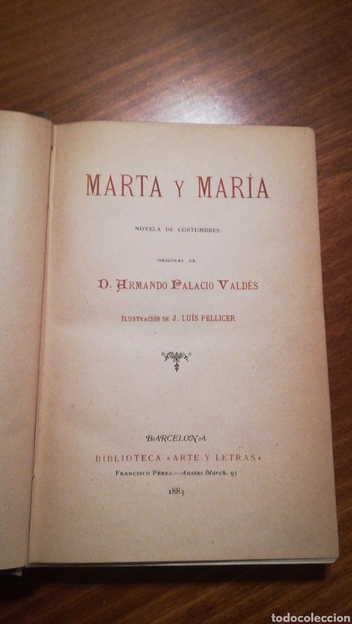 Libros antiguos: Marta y Mar&iacute;a - Foto 2