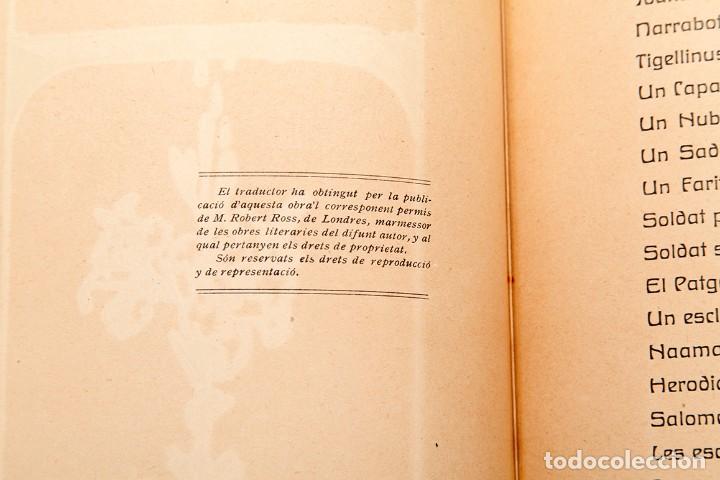 Libros antiguos: OSCAR WILDE - SALOM&Eacute; - ADRI&Agrave; GUAL - 1908 - Foto 7