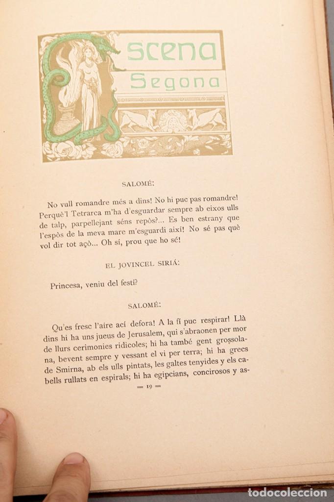 Libros antiguos: OSCAR WILDE - SALOM&Eacute; - ADRI&Agrave; GUAL - 1908 - Foto 11