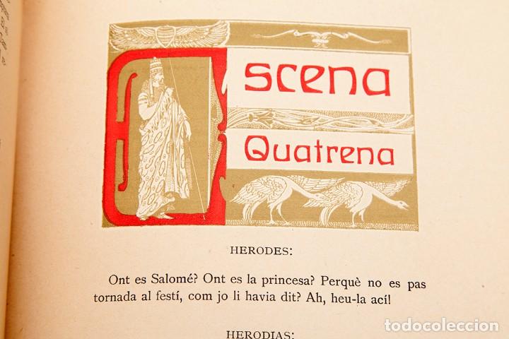 Libros antiguos: OSCAR WILDE - SALOM&Eacute; - ADRI&Agrave; GUAL - 1908 - Foto 12