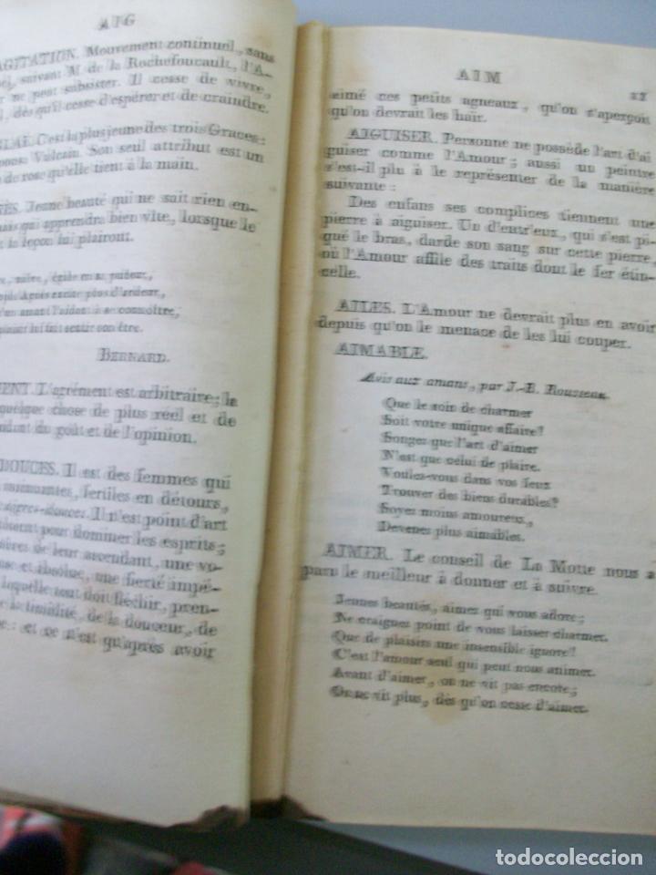 Libros antiguos: DICTIONNAIRE DAMOUR-EN FRANCES-1808 - Foto 5