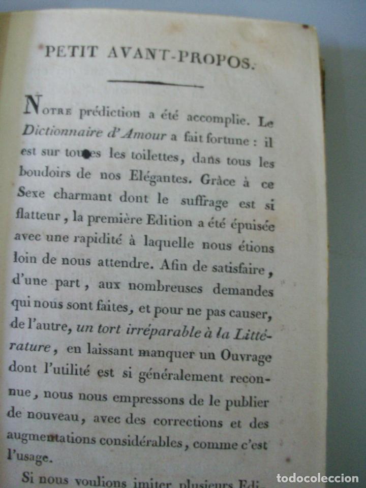 Libros antiguos: DICTIONNAIRE DAMOUR-EN FRANCES-1808 - Foto 9