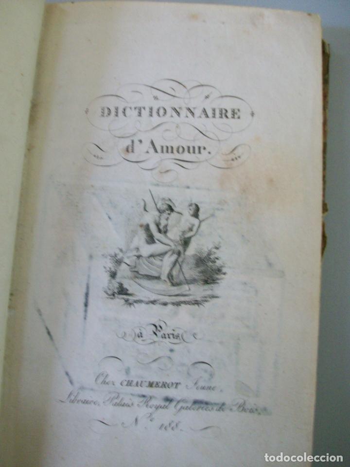 Libros antiguos: DICTIONNAIRE DAMOUR-EN FRANCES-1808 - Foto 11