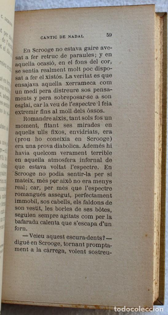 Libros antiguos: CHARLES DICKENS - CANTIC DE NADAL - EDICI&Oacute; DE 1910 - Foto 5