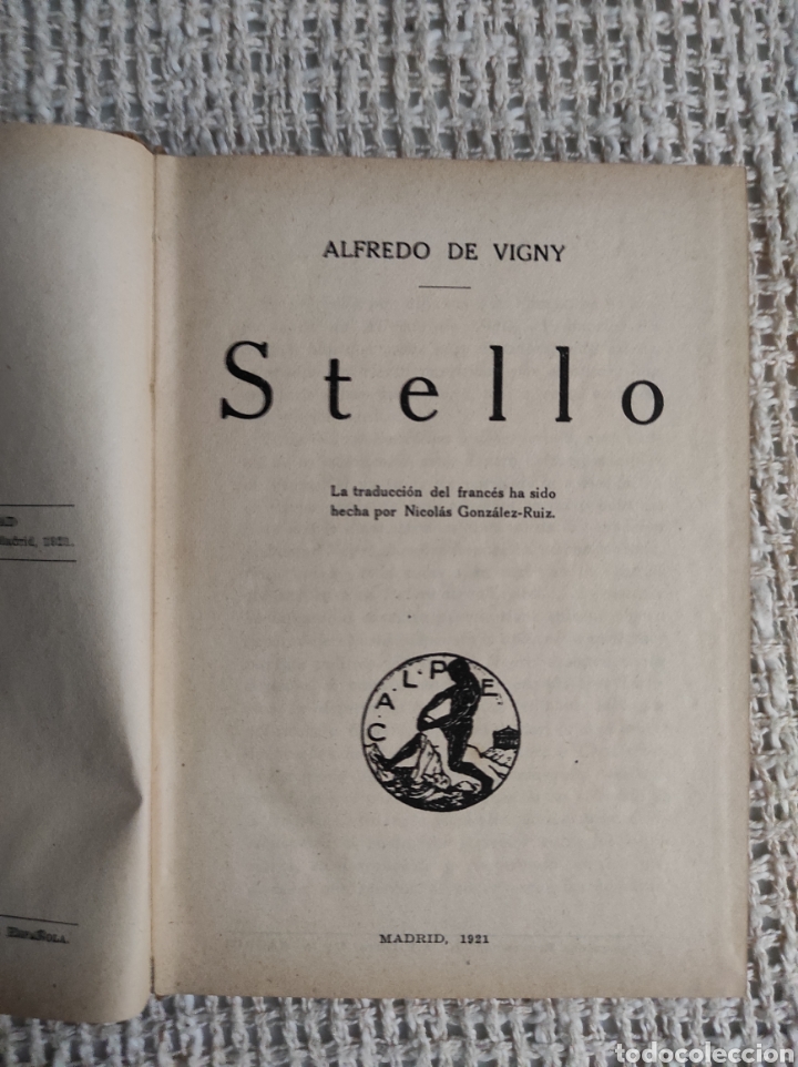 Libros antiguos: STELLO / ALFREDO DE VIGNY -ED. CALPE 1921 - Foto 1