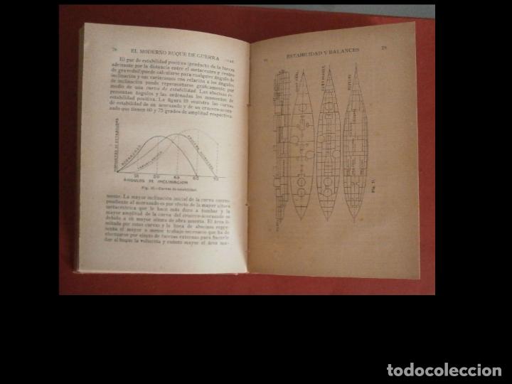 Libros antiguos: El moderno buque de guerra. E.L. Attwood - Foto 3